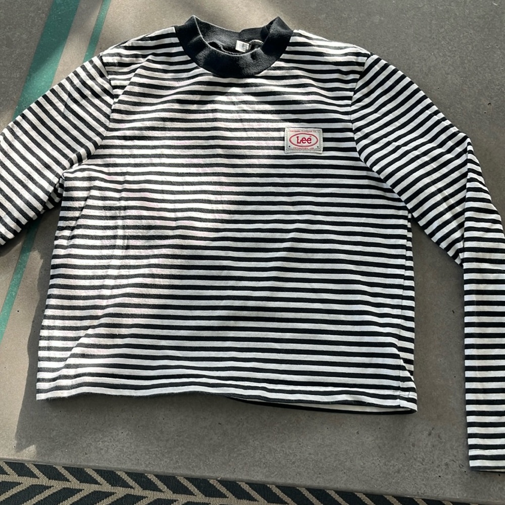 Lee long sleeved striped shirt size M